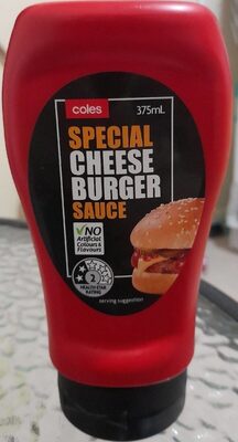 Calories in Coles Special Cheese Burger Sauce