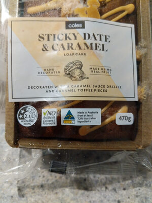 Sticky Date & Caramel Loaf Cake - Product
