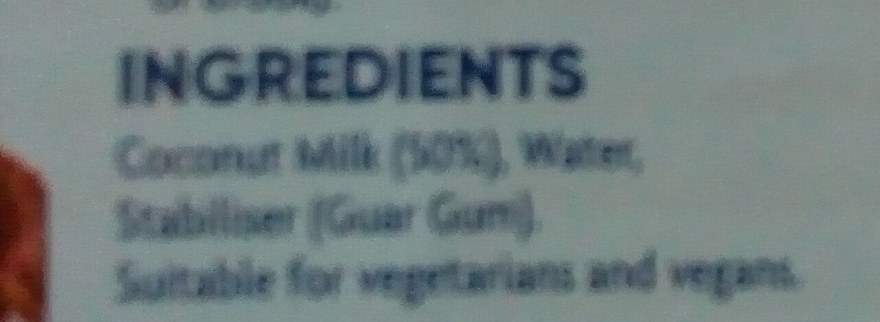 Coconut Milk - Ingredientes - en