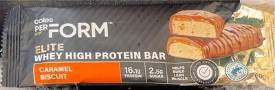 Elite Whey High Protein Bar - Caramel Biscuit - Product