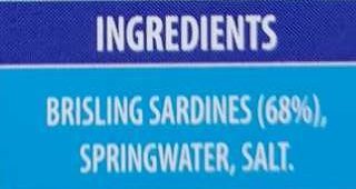 Brisling Sardines - Ingrédients - en