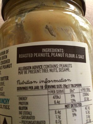 Protein peanut butter - Ingredientes - en