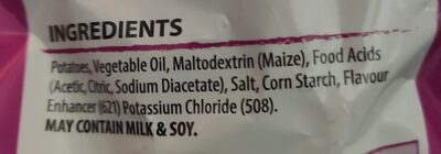 Salt and Vinegar Chips - Ingredients