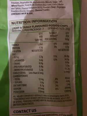 Light & Tangy - Nutrition facts