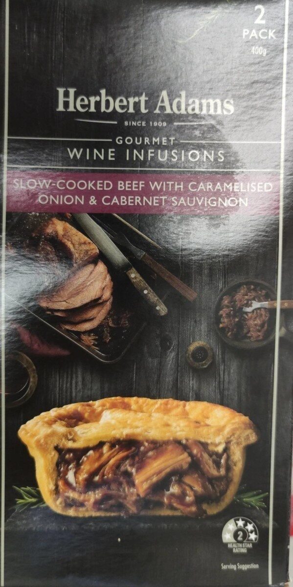 Beef pie with caramelised onion and cabernet sauvignon - Product