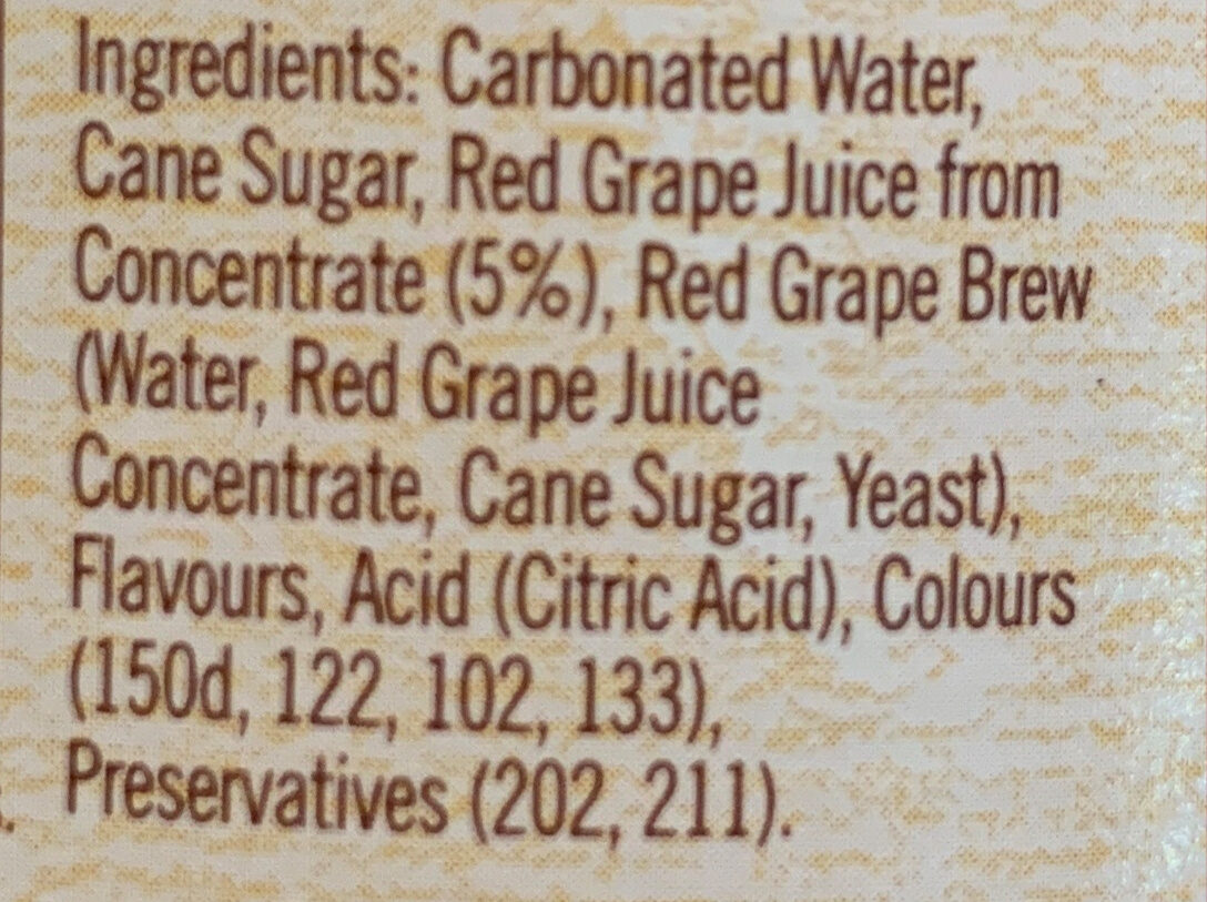 Creaming Soda - Ingredients