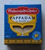 Pappadum plain - Производ