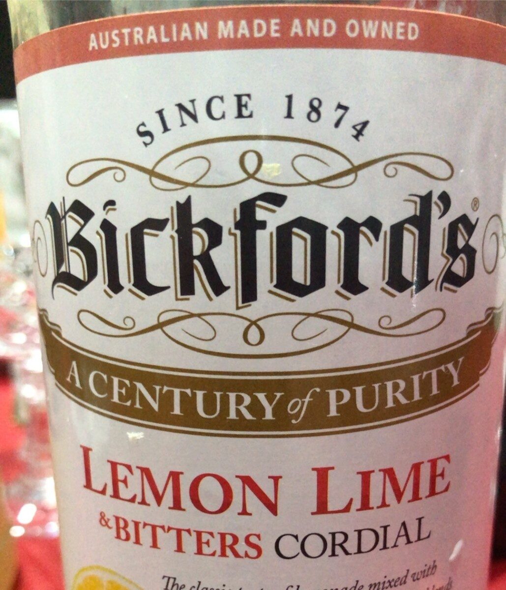 Lemon Lime &Bitters cordial - Product