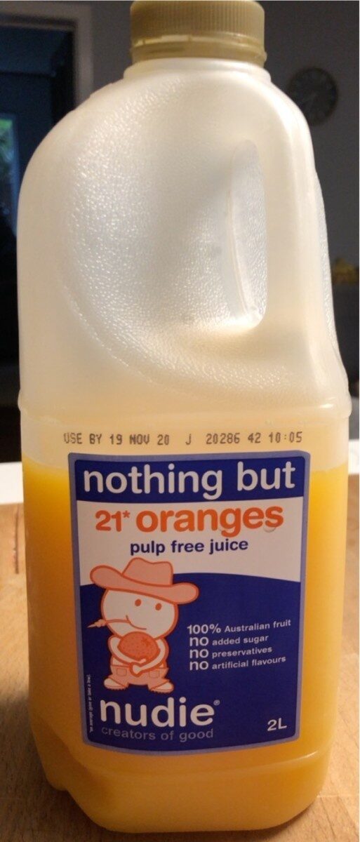 21 oranges pulp free juice - Product - en