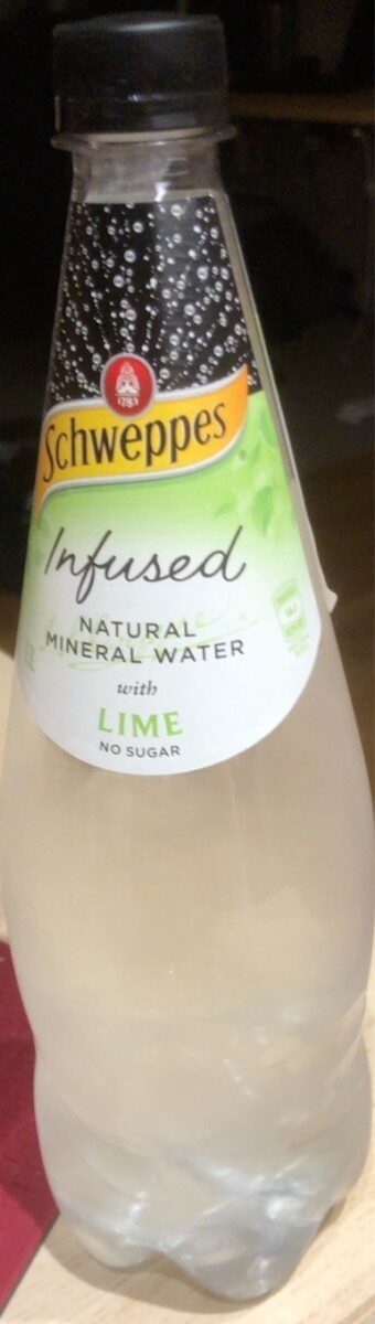 Infused natural mineral water lime - Product