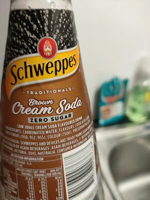 Brown Creaming Soda Zero Sugar - Ingredients