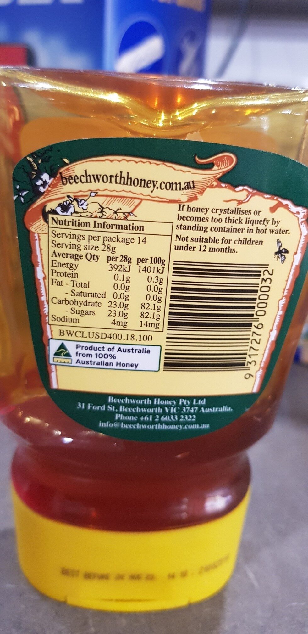 Pure beechworth honey - Ingredients