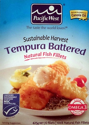 Sustainable Harvest Tempura Battered Natural Fish Fillets - Product