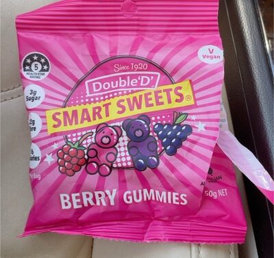 Calories in Double D Smart Sweets Berry Gummies