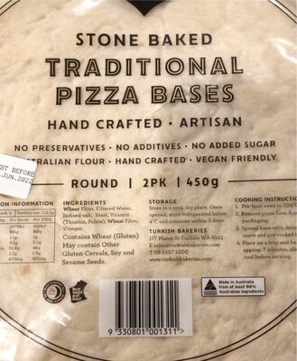 Traditional pizza bases - Producto - en