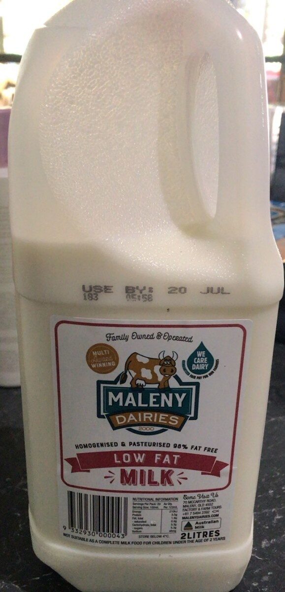 Maleny Daries Low Fat Milk - Product