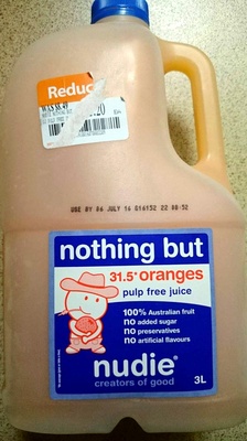 Nothing But 31.5 Oranges Pulp Free Juice - Product