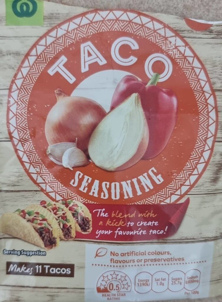 Woolworths taco seasoning - Product