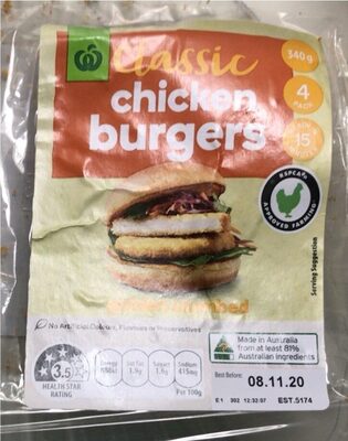 Classic chicken burger - Product