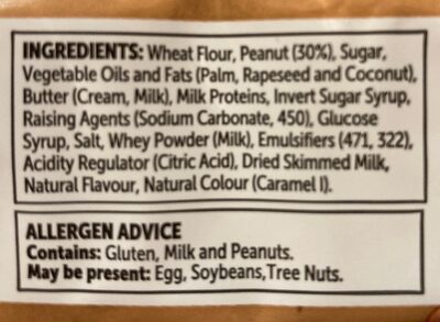 Peanut cookies - Ingredients