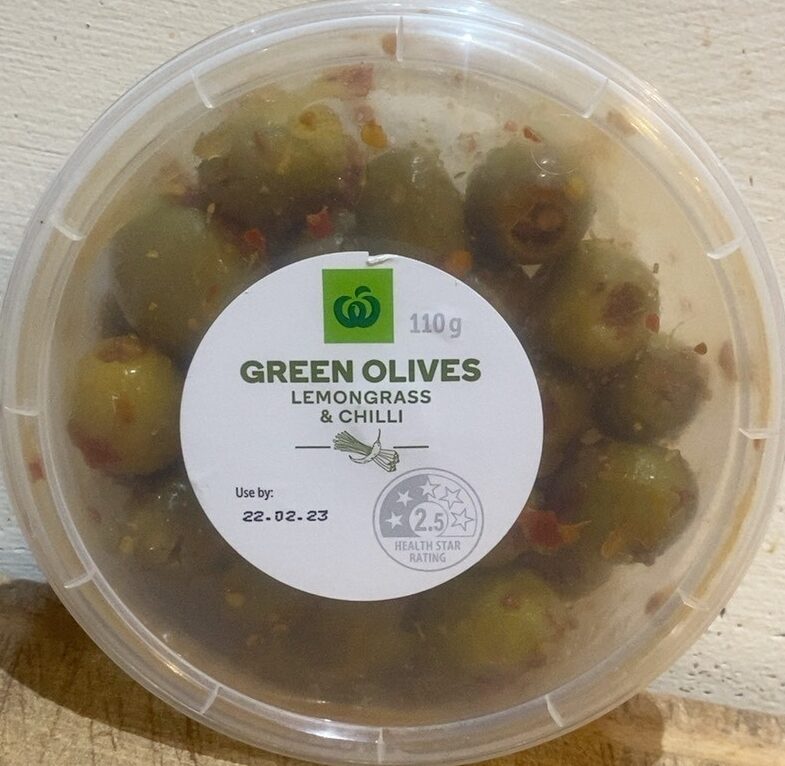 Green Olives Lemongrass & Chilli - Product