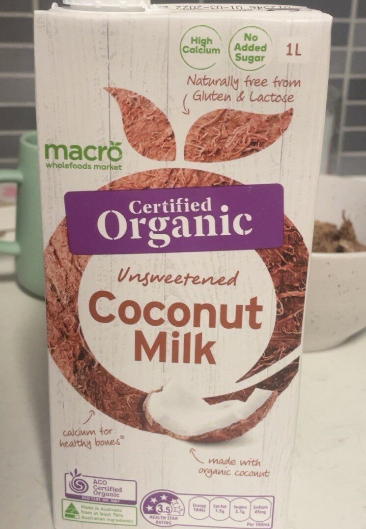 Organic coconut milk - Product