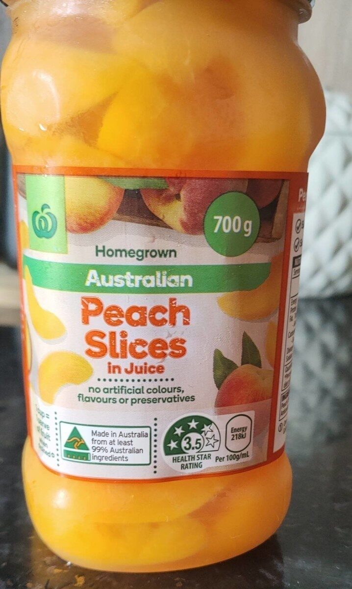 Peach slices in juice - Product