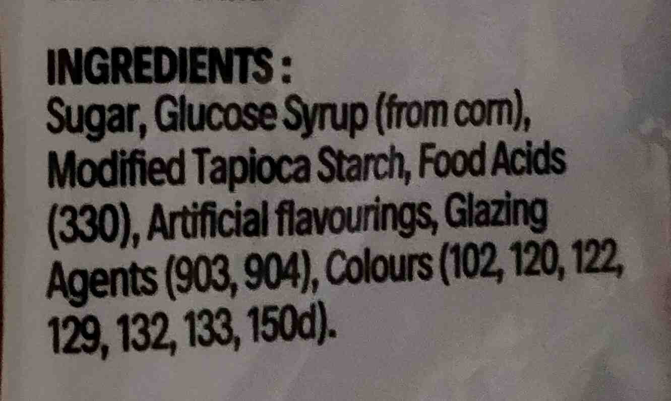 Jelly Beans - Ingredients