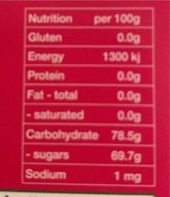 Chocodiles - Nutrition facts