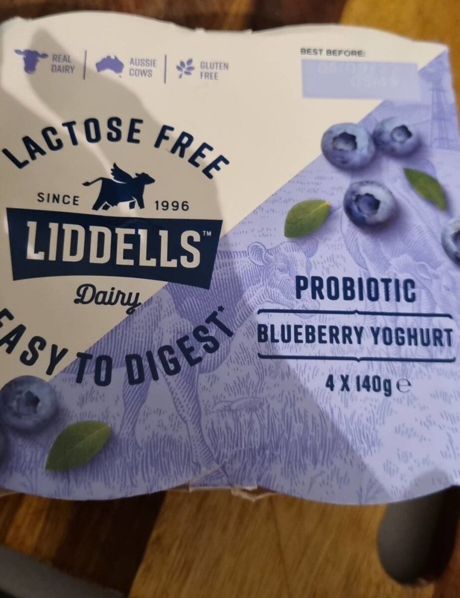 Liddell probiotic blueberry yoghurt - Product