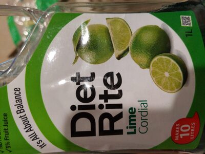 diet right lime cordial - Product