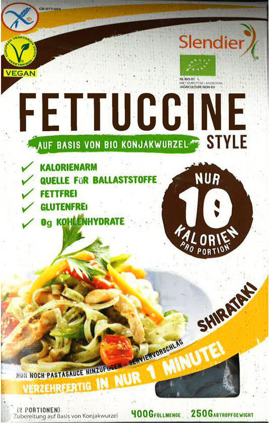 Slendier Fettuccine- bio Konjak - Product - fr