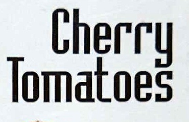 Cherry Tomatoes - Ingredients