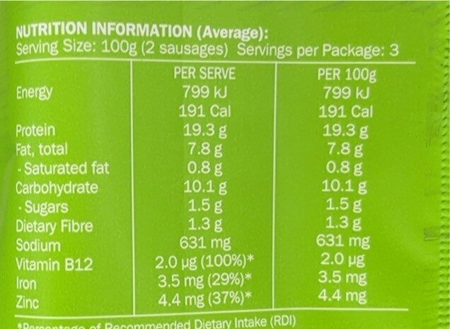 Classic Hot Dogs - Nutrition facts - fr