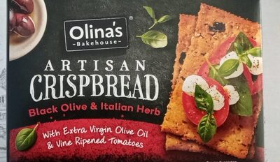 Artisan Black Olive and Italian Herb Crispbread - Product