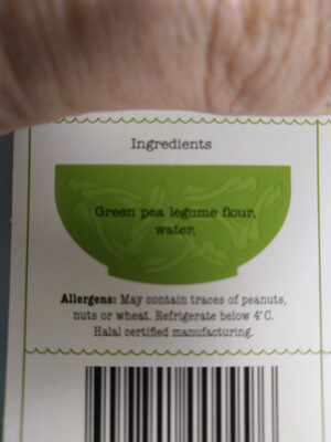 Vegan Green Pea Casarecce - Ingredients