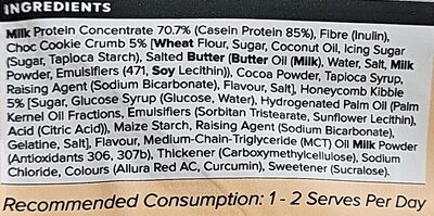 Golden Ice Cream Casein Protein Custard - Ingredients