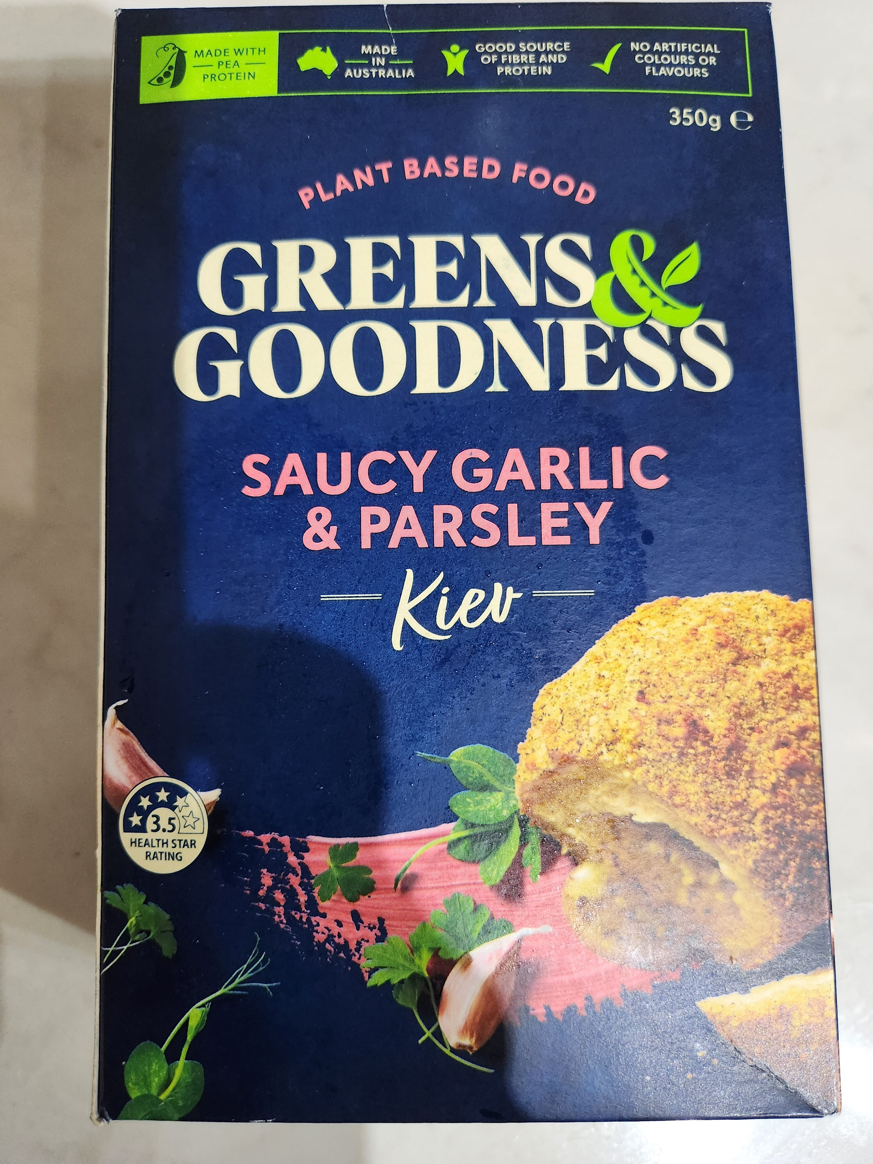 saucy garlic and parsley kiev - Product