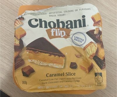 caramel slice flip yogurt - Product