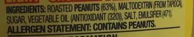 Light Crunchy Peanut Spread - Ingredients