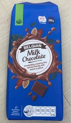 belgian milk chocolate - Product