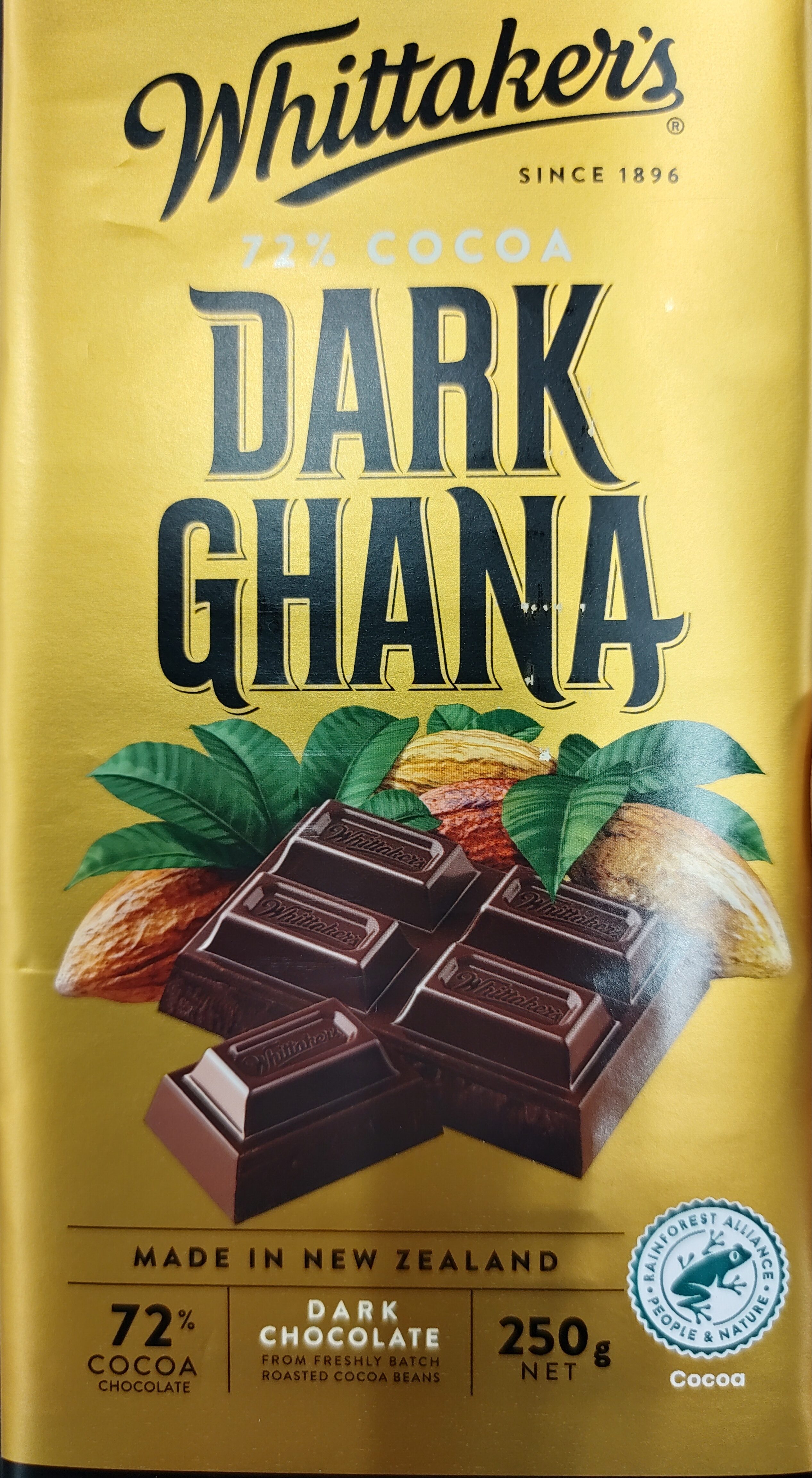 Block 72% Cocoa Dark Ghana - Product