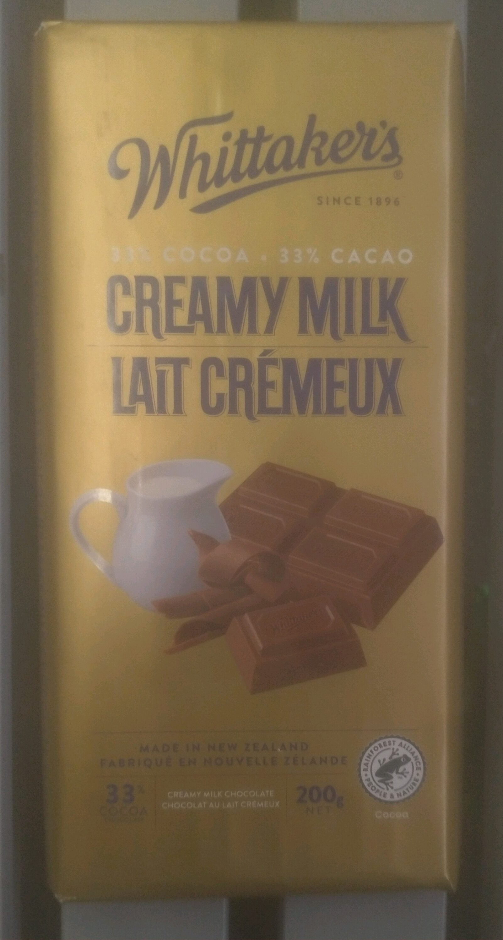 33% Cocoa Creamy Milk Chocolate Bar - Produit