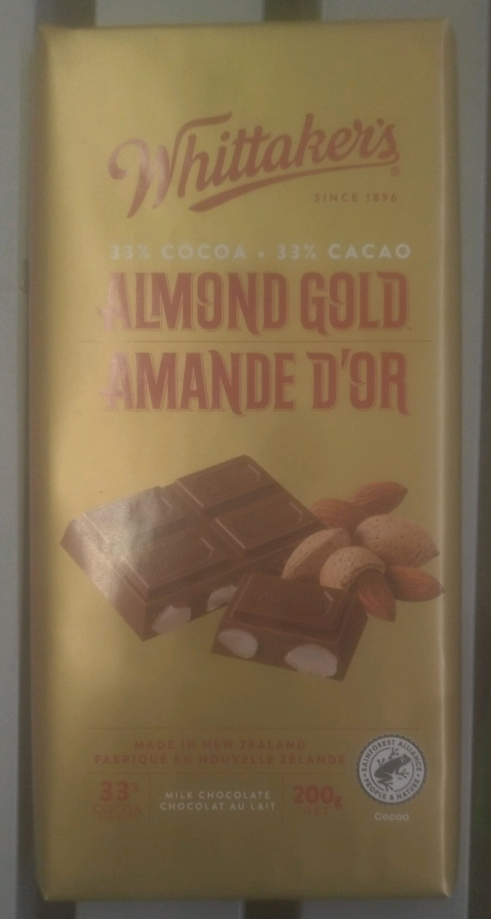 33% Cocoa Almond Gold Milk Chocolate Bar - Produit