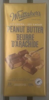 33% Cocoa Peanut Butter Milk Chocolate Bar - Produit