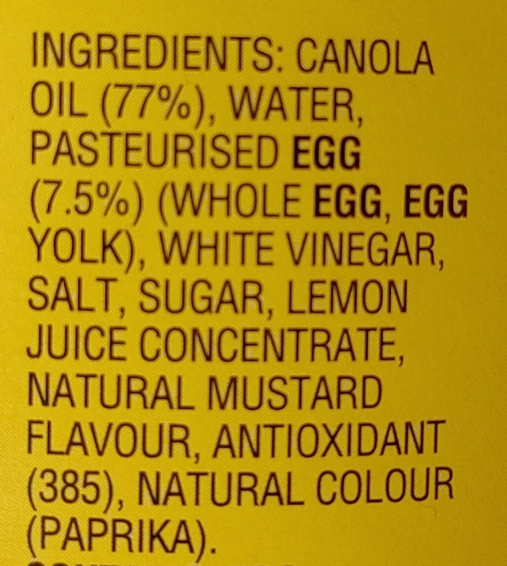 Best Foods Real Mayonnaise - Ingredients