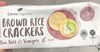 Brown rice crackers - Product