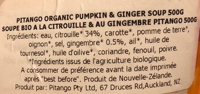 pumpkin and ginger - Ingredients - fr