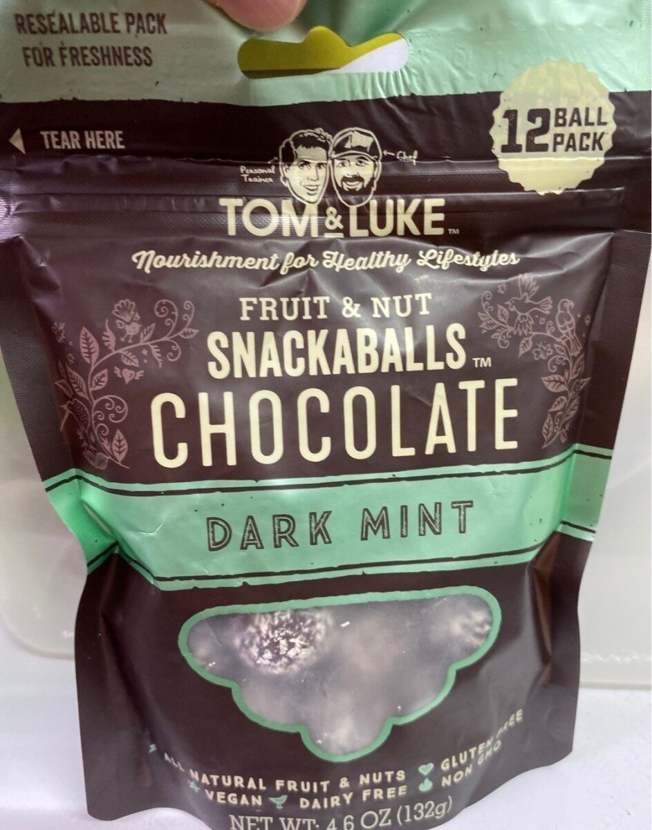 fruit & nut snackaballs chocolate dark mint - Product - fr