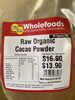 Raw Organic Cacao Powder - Product